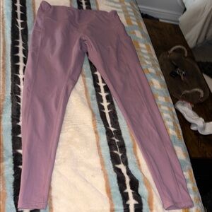 Mauve Athletic Leggings - High Waist